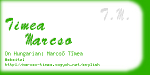 timea marcso business card
